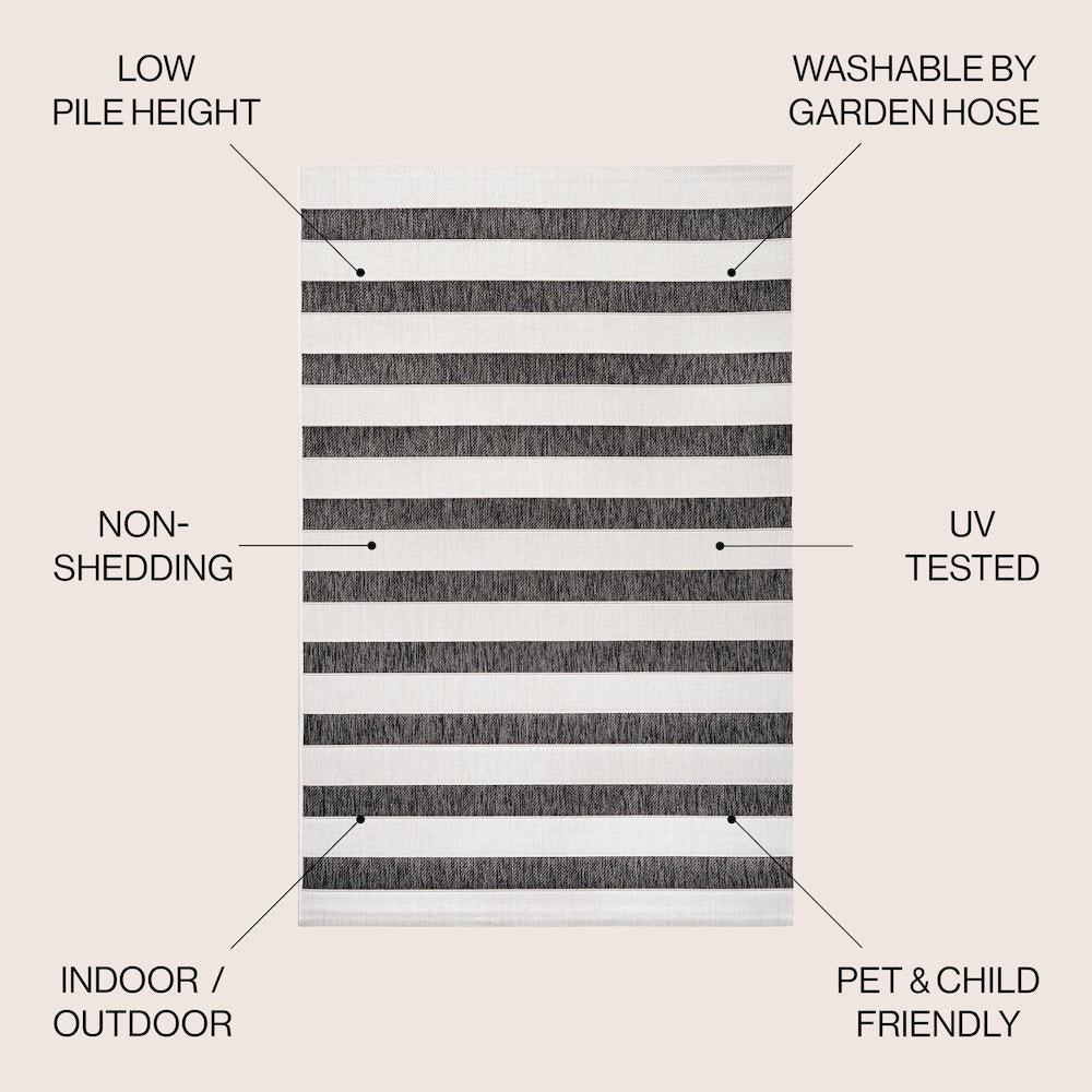 Aveiro Wide StripeIndoor/Outdoor  Rug