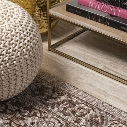 Jerash Ornate Medallion Indoor/Outdoor Area Rug