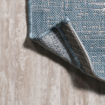 Scandi Minimalist Border Indoor/Outdoor Area Rug