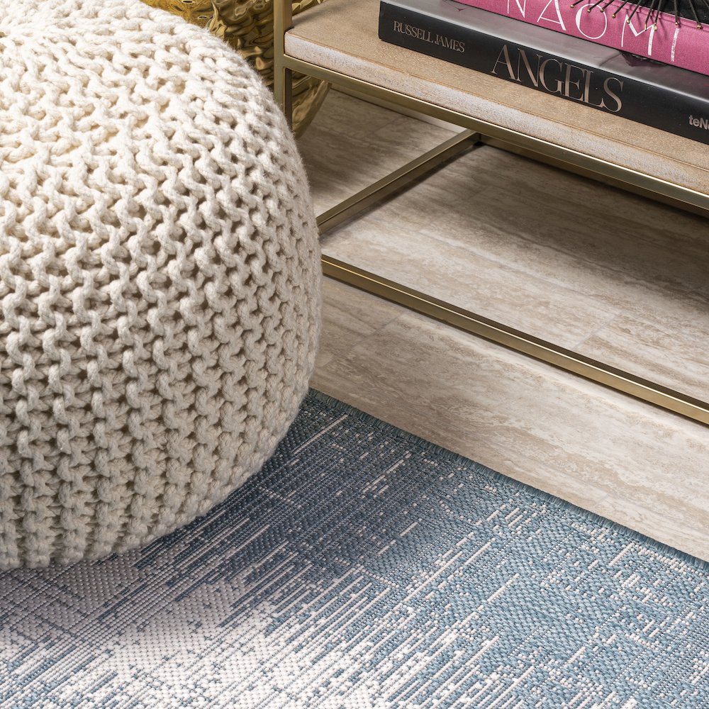 Scandi Minimalist Border Indoor/Outdoor Area Rug