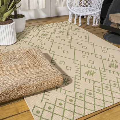 Boho Moroccan Indoor/Outdoor Area Rug