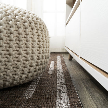 Zolak Berber Stripe Geometric Indoor/Outdoor Area Rug