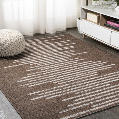 Zolak Berber Stripe Geometric Indoor/Outdoor Area Rug