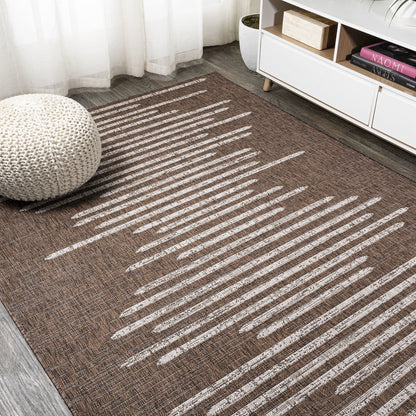 Zolak Berber Stripe Geometric Indoor/Outdoor Area Rug