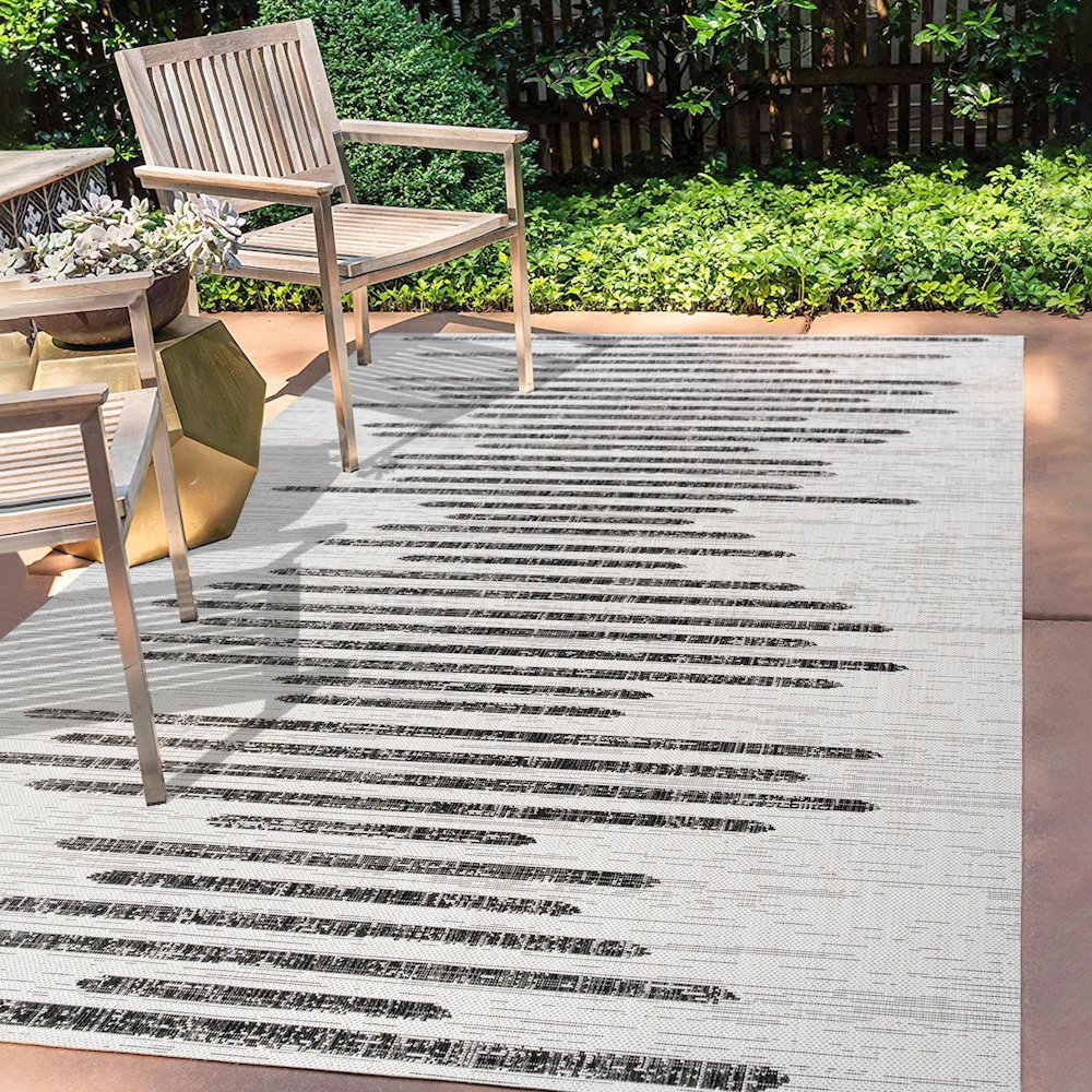 Zolak Berber Stripe Geometric Indoor/Outdoor Area Rug