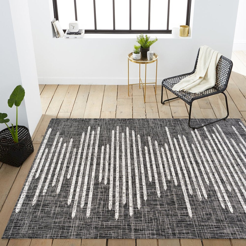 Zolak Berber Stripe Geometric Indoor/Outdoor Area Rug