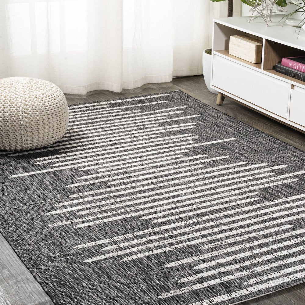Zolak Berber Stripe Geometric Indoor/Outdoor Area Rug