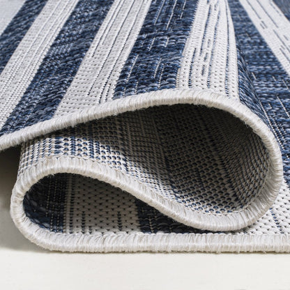 Sukie Modern Offset Stripe Indoor/Outdoor Area Rug