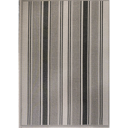 Haynes Modern Double Stripe Indoor/Outdoor Area Rug