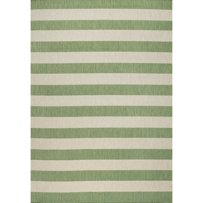 Negril Two Tone Wide Stripe Indoor/Outdoor Area Rug