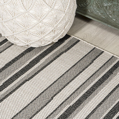 Castara Wavy Stripe Modern Indoor/Outdoor Area Rug