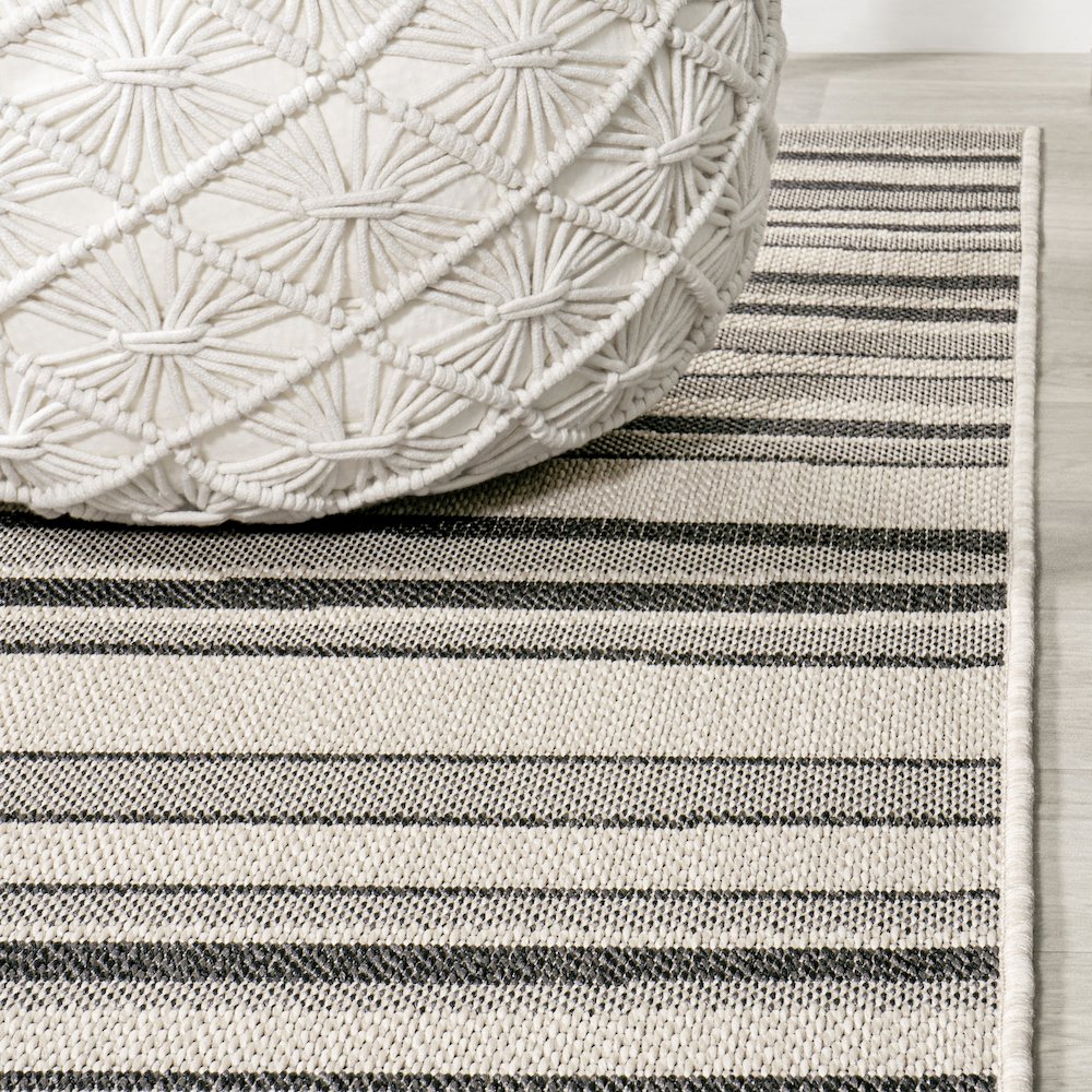 Castara Wavy Stripe Modern Indoor/Outdoor Area Rug