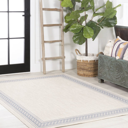 Lucia Classic Diamond Border Indoor/Outdoor Area Rug