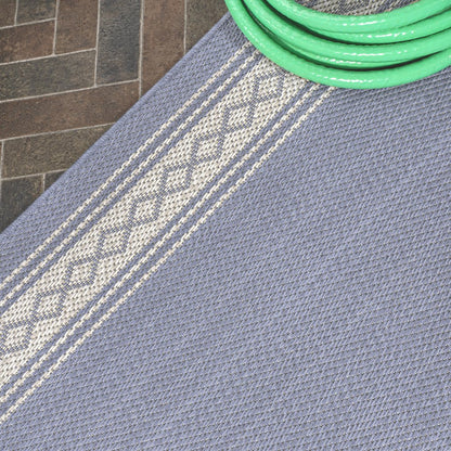 Lucia Classic Diamond Border Indoor/Outdoor Area Rug