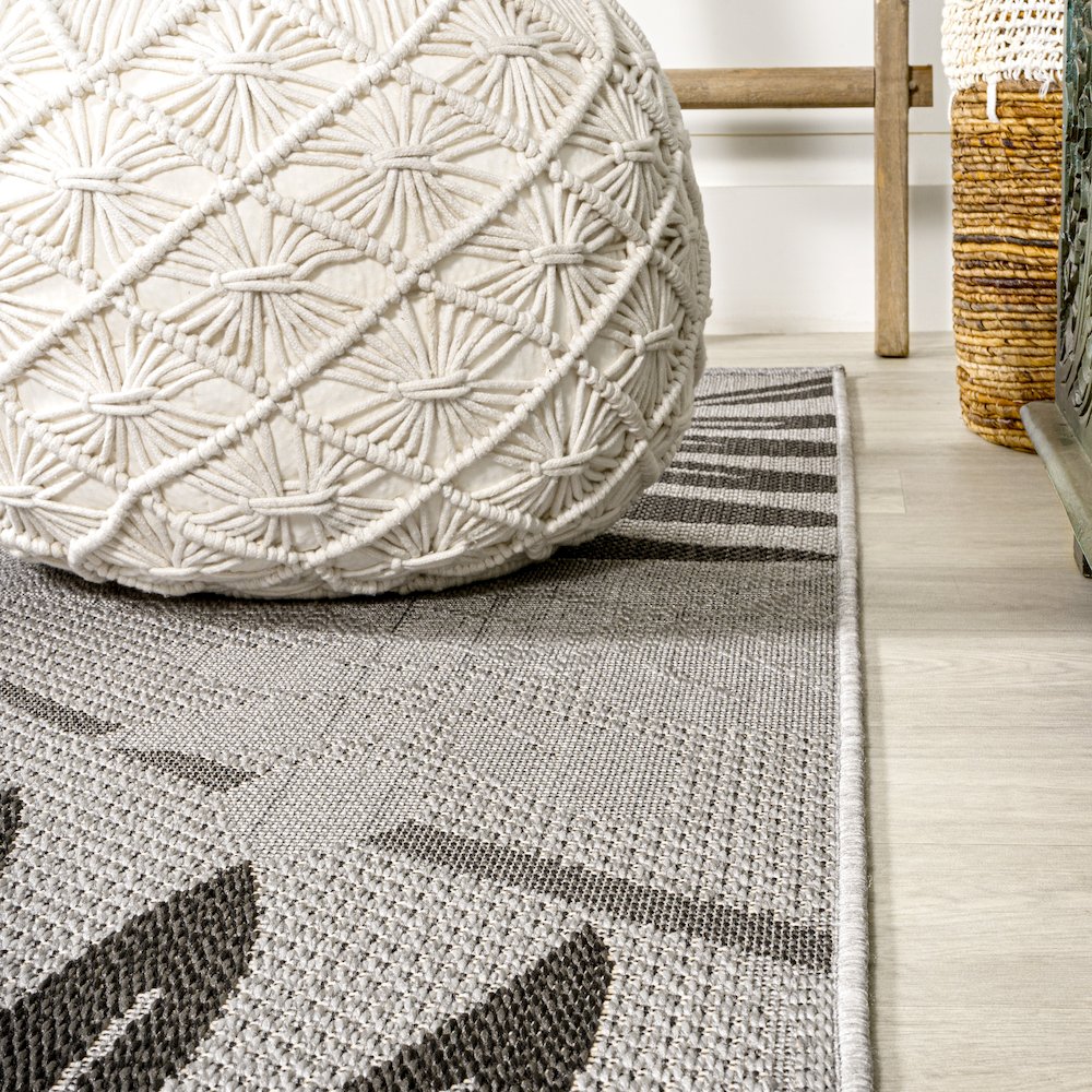 Havana Tropical Palm Leaf Indoor/Outdoor Area Rug