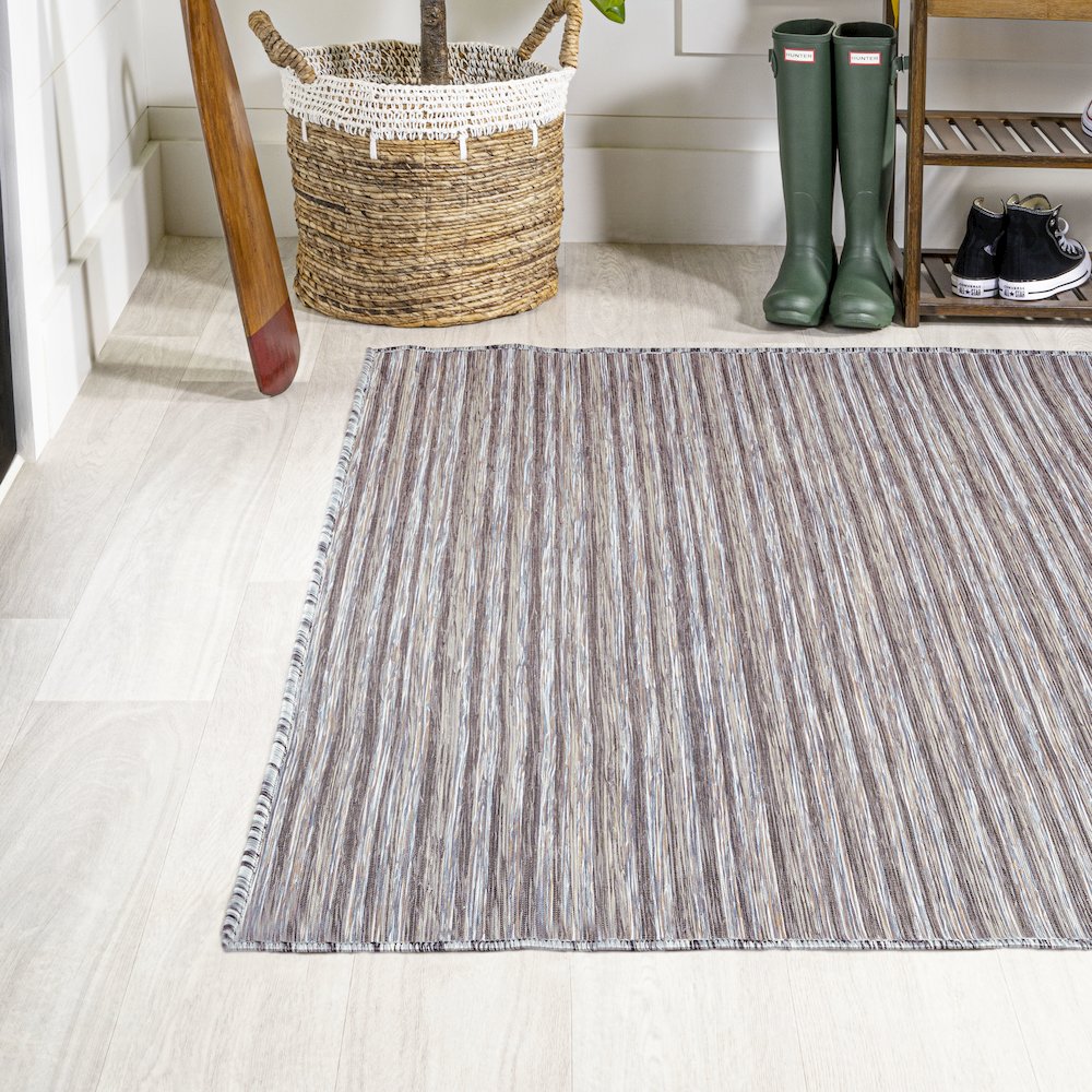 Finn Modern Farmhouse Pinstripe Area Rug