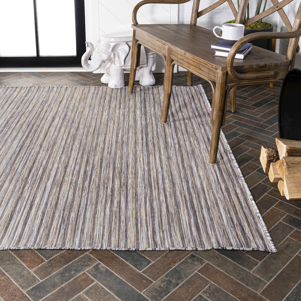 Finn Modern Farmhouse Pinstripe Area Rug