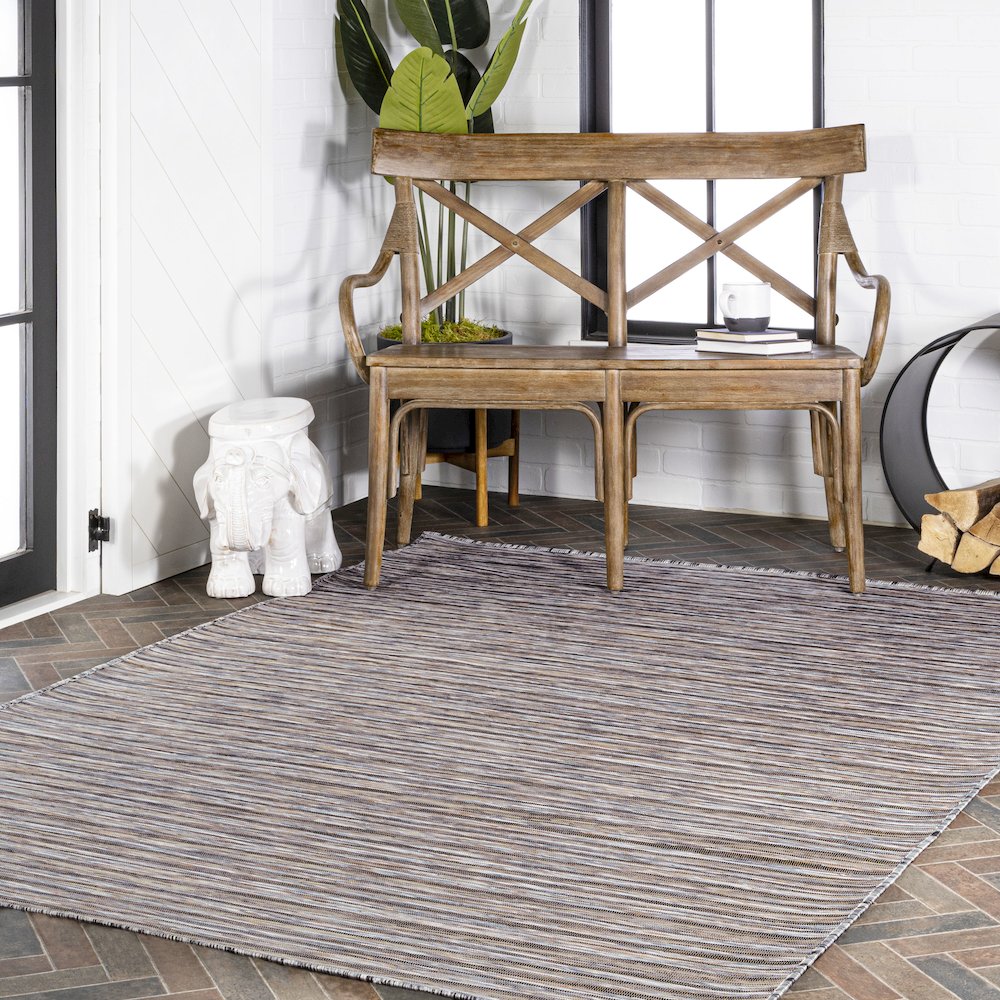 Finn Modern Farmhouse Pinstripe Area Rug