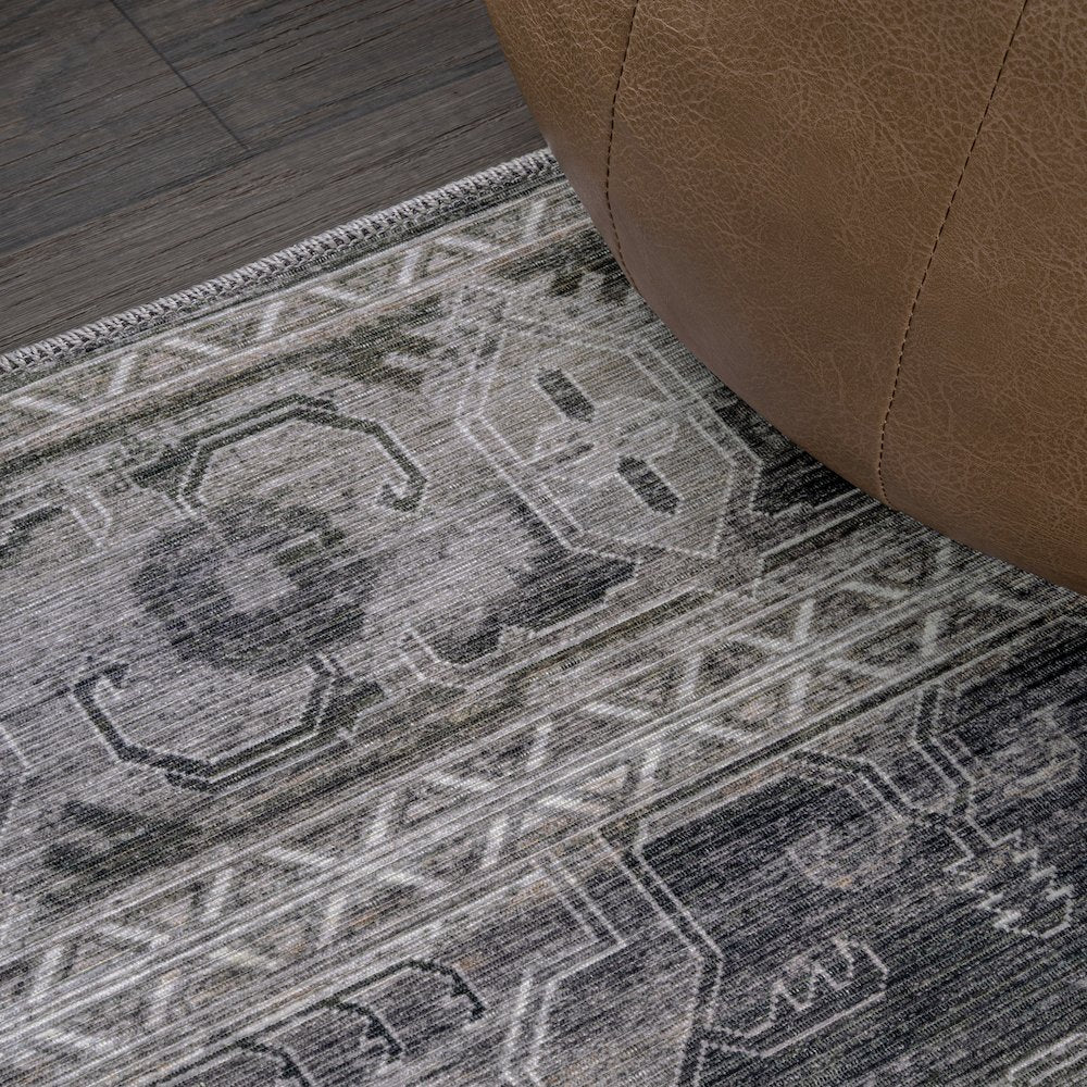 Alanya Ornate Medallion Machine-Washable Area Rug