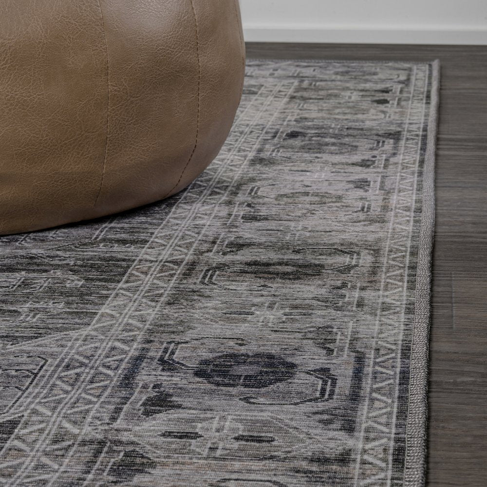 Alanya Ornate Medallion Machine-Washable Area Rug