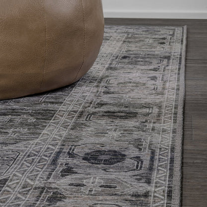Alanya Ornate Medallion Machine-Washable Area Rug