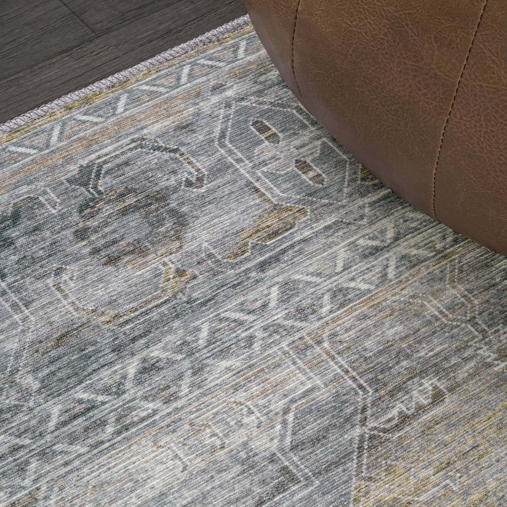 Alanya Ornate Medallion Machine-Washable Area Rug