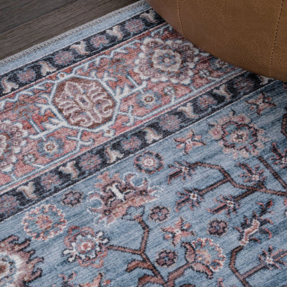 Kemer All-Over Persian Machine-Washable Area Rug