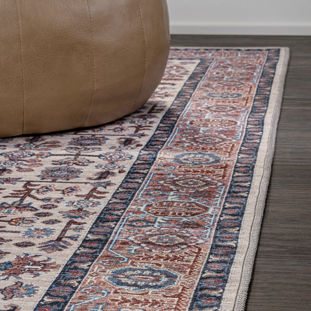 Kemer All-Over Persian Machine-Washable Area Rug