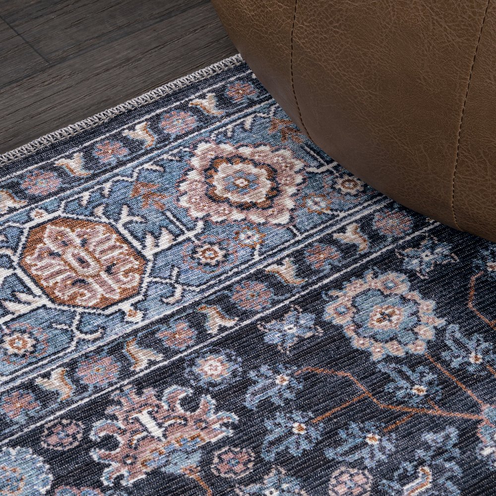 Kemer All-Over Persian Machine-Washable Area Rug