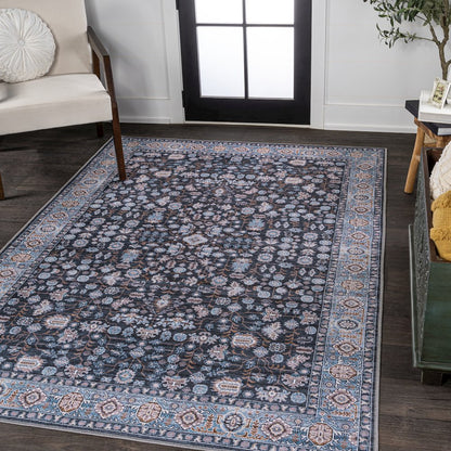 Kemer All-Over Persian Machine-Washable Area Rug