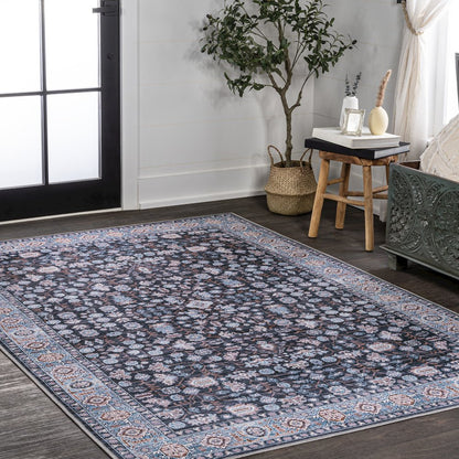 Kemer All-Over Persian Machine-Washable Area Rug