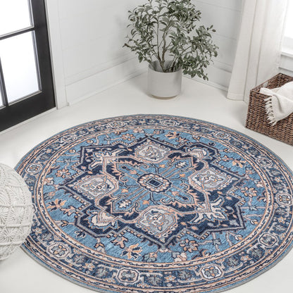 Cirali Ornate Large Medallion Machine-Washable Area Rug