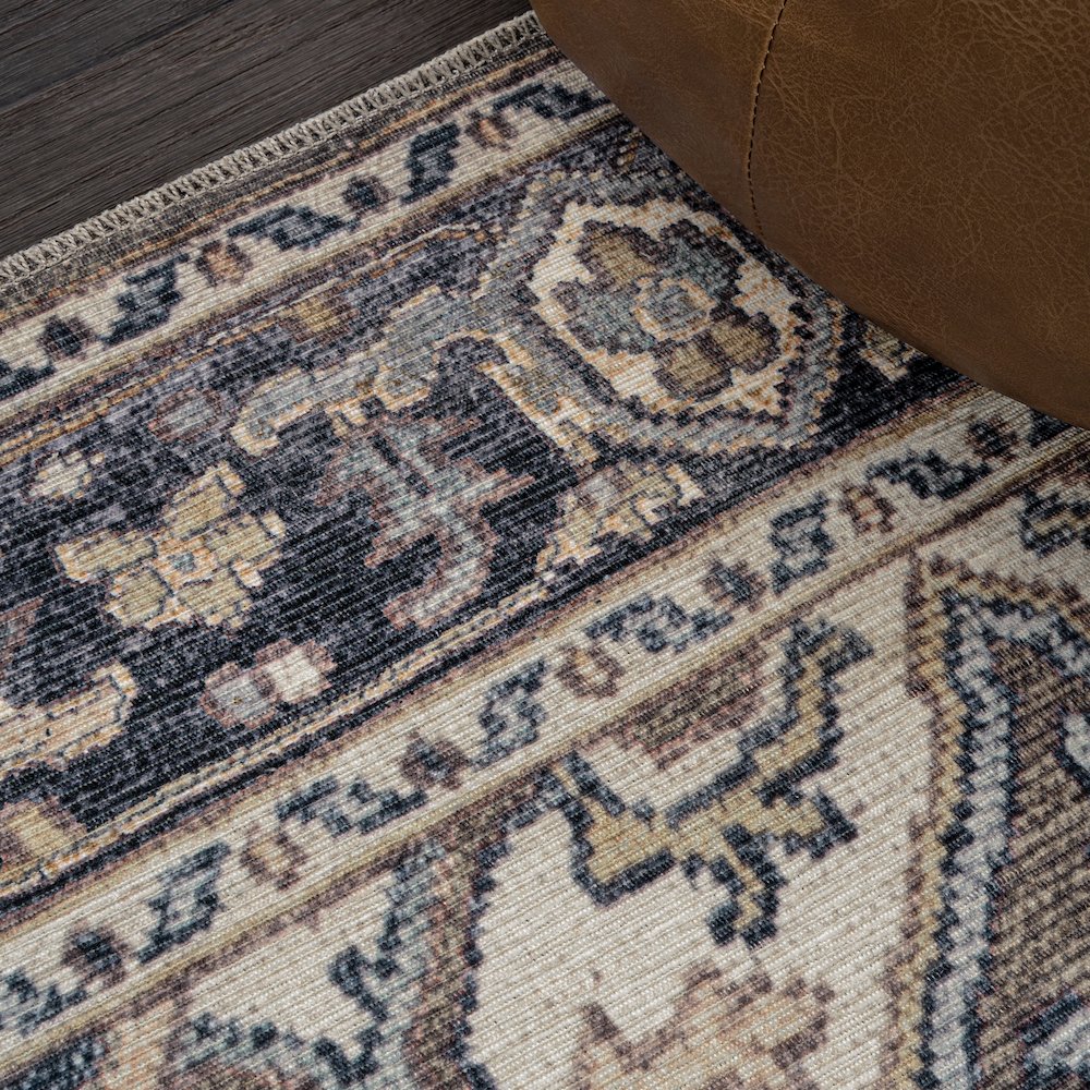 Cirali Ornate Large Medallion Machine-Washable Area Rug