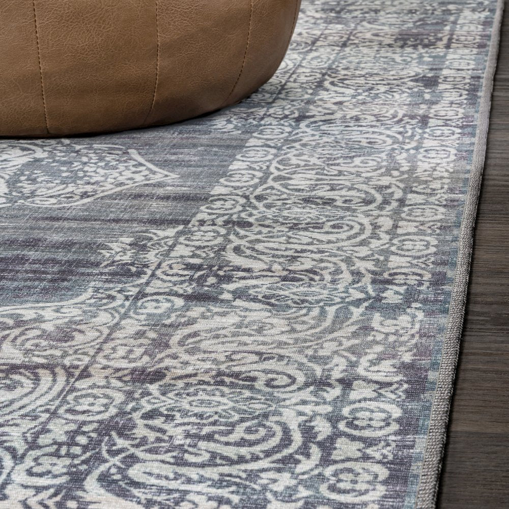 Regis Bohemian Medallion Machine-Washable Area Rug