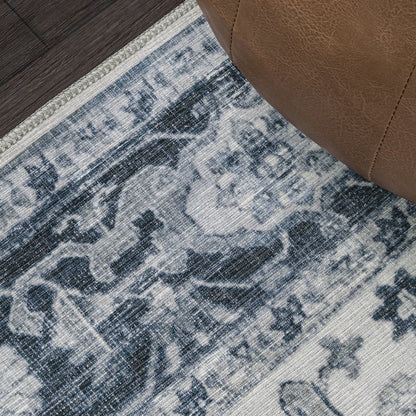 Asa Ornate Medallion Machine-Washable Area Rug