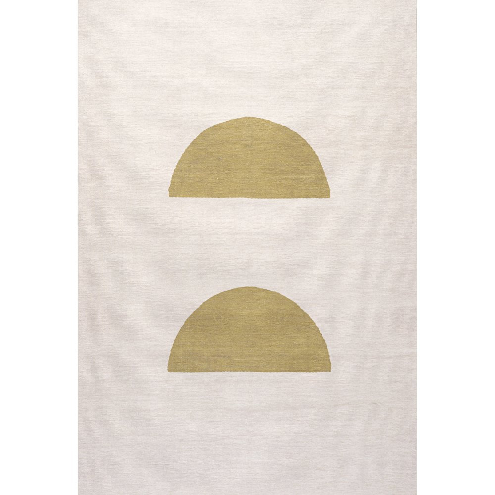 Luola Minimalist Geometric Machine Washable Area Rug