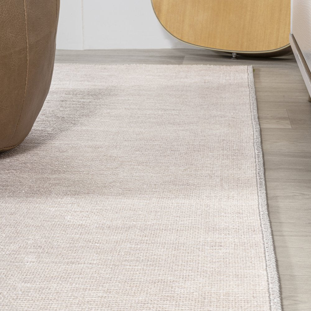 Luola Minimalist Geometric Machine Washable Area Rug