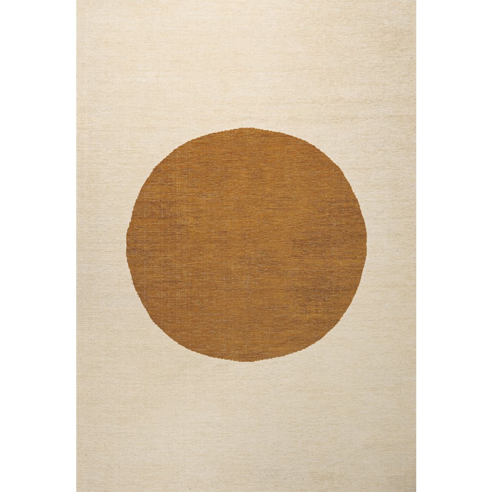 Cirkel Minimalist Geometric Dot Machine Washable Area Rug