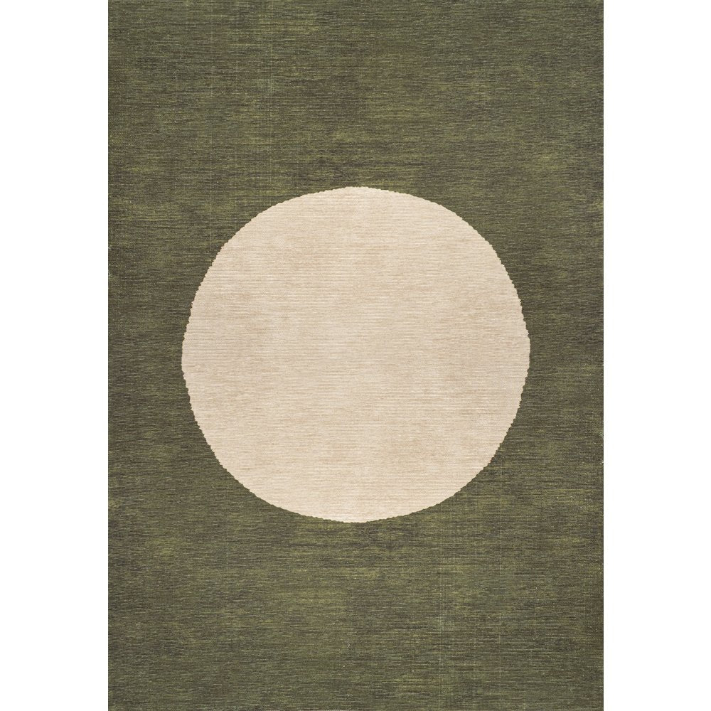 Cirkel Minimalist Geometric Dot Machine Washable Area Rug