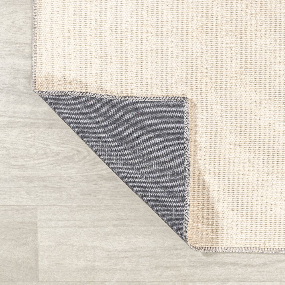 Demie Minimalist Graphic Circle Machine Washable Area Rug
