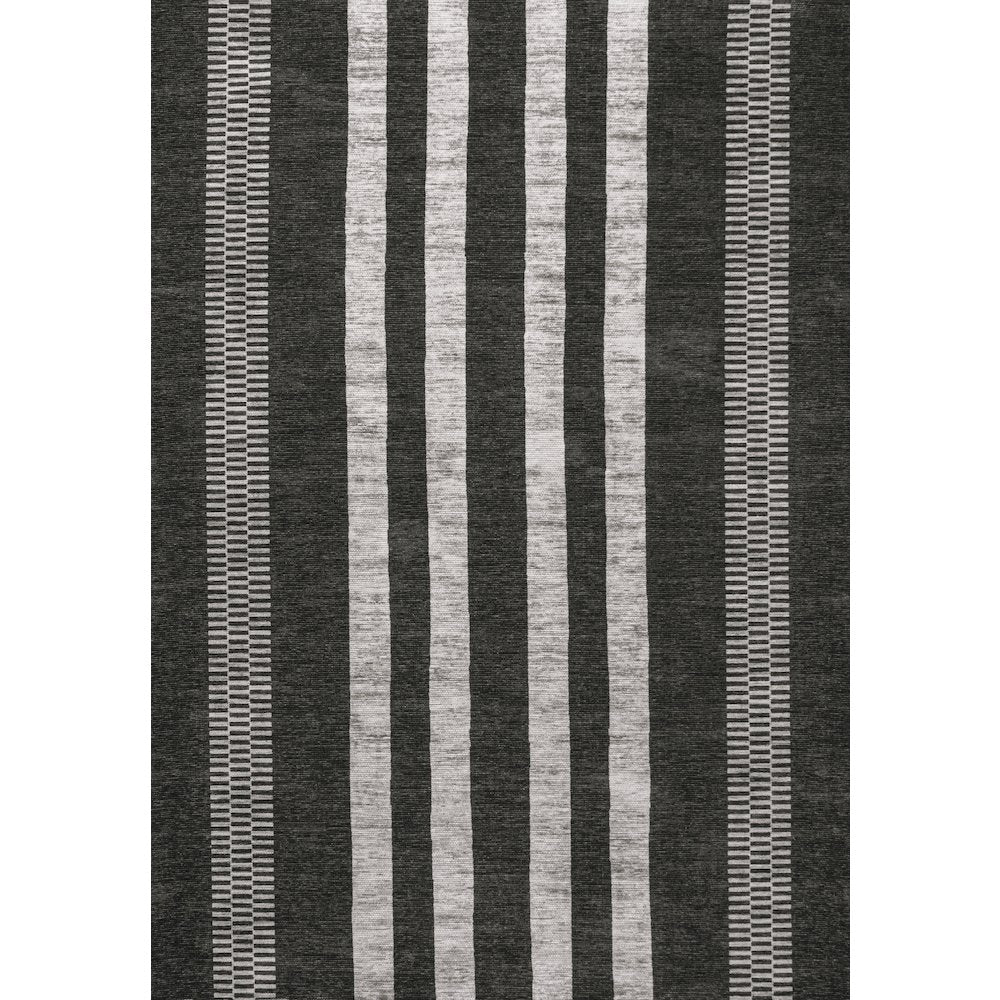 Vichy Geometric Striped Machine Washable Area Rug