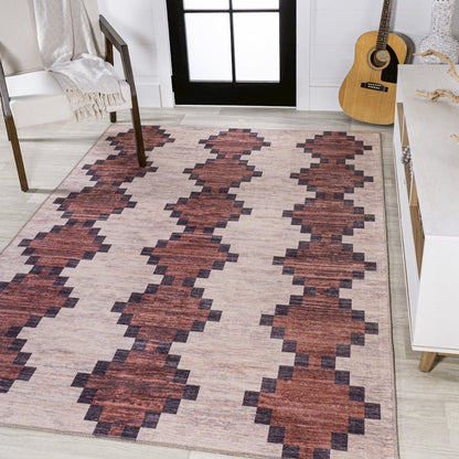 Timantii Modern Trellis Kilim Area Rug