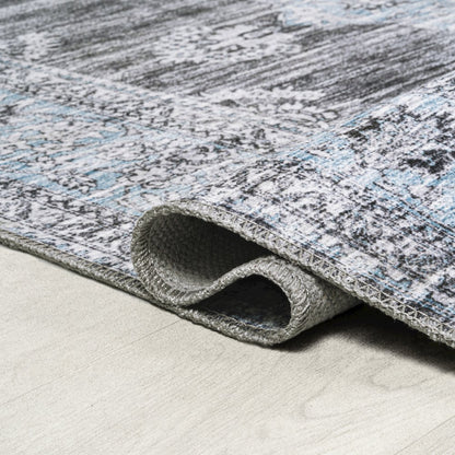 Bausch Bohemian Distressed Chenille Machine-Washable Area Rug