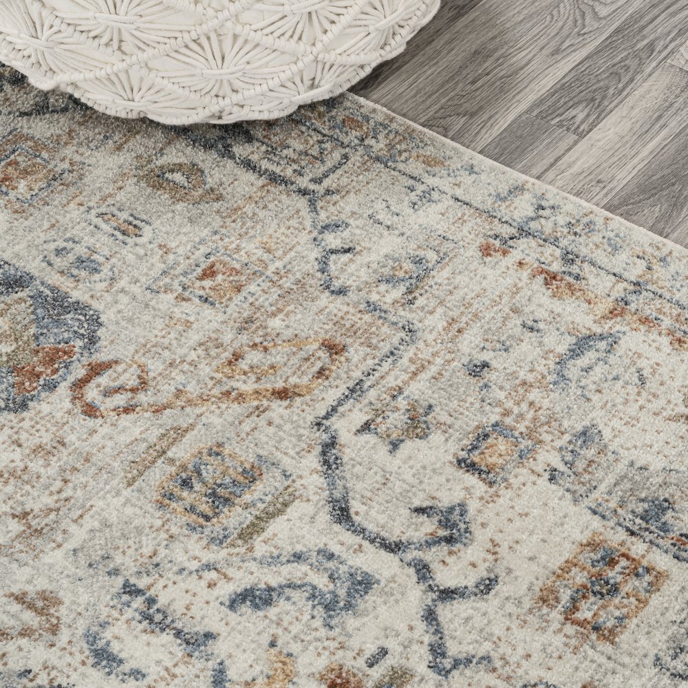 Shaemus Bohemian Medallion Low-Pile Machine-Washable Area Rug