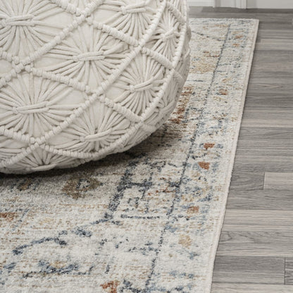 Shaemus Bohemian Medallion Low-Pile Machine-Washable Area Rug