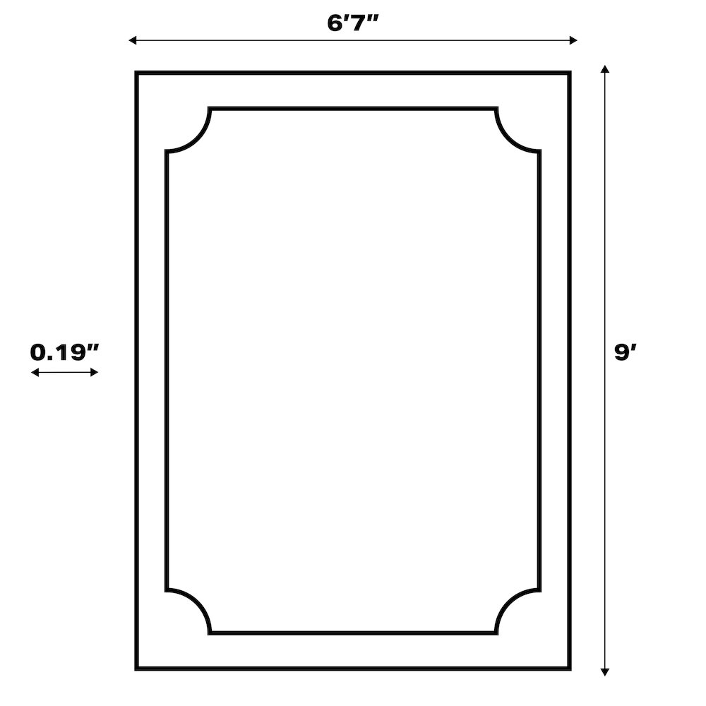 Callan Modern Rustic AbstractIndoor/Outdoor Shaped  Rug