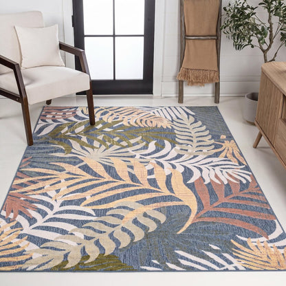Tropics Palm Leaves Indoor/Outdoor Area Rug