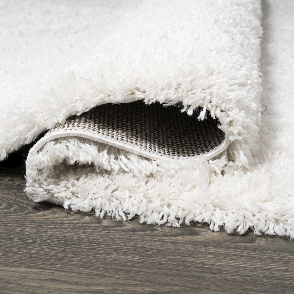 Groovy Solid Shag Area Rug