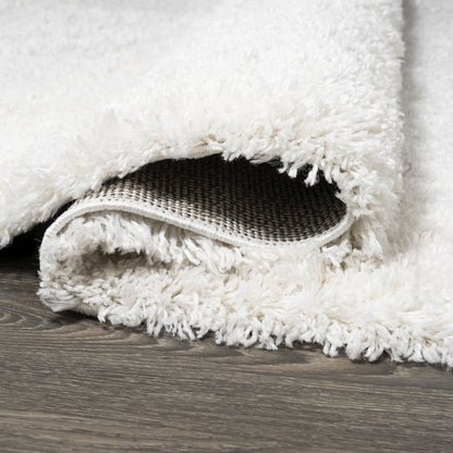 Groovy Solid Shag Area Rug