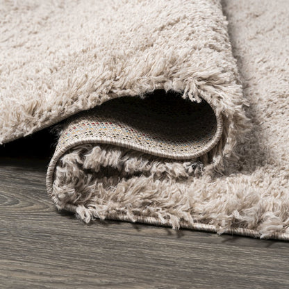 Groovy Solid Shag Area Rug